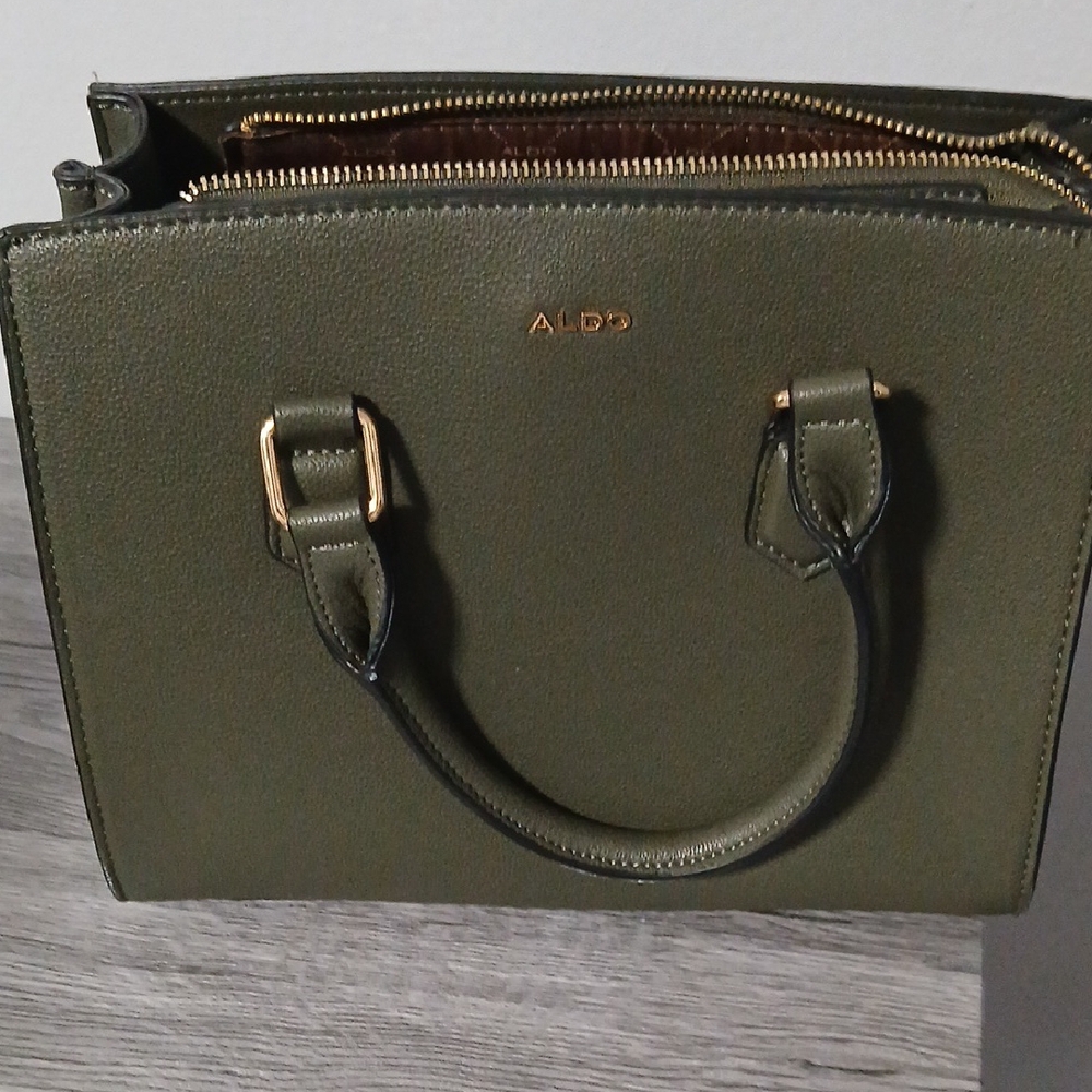 Aldo Forest Green Satchel Bag